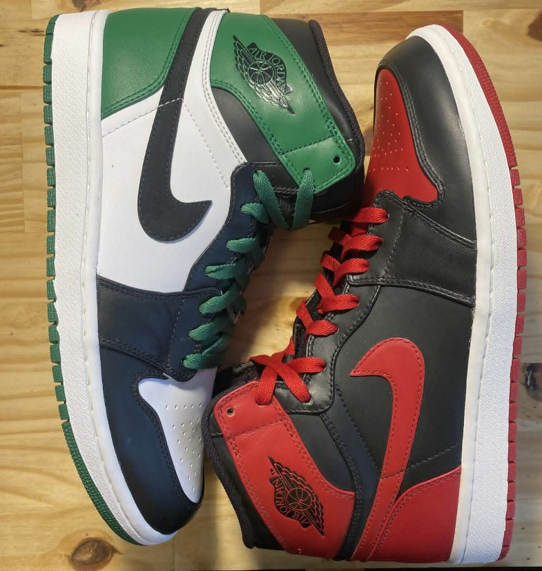 Nike Air Jordan 1 AJ1 Retro High DMP Bulls Celtics Pack BRED Nike Air Jordan 1 AJ1 Retro High DMP Bulls Celtics Pack BRED