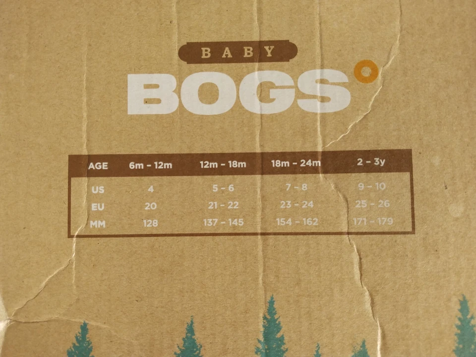 BOGS Bebé Talla 10 Azul Chugga Choo Tren Invierno Botas de Nieve Foto 3 de 4