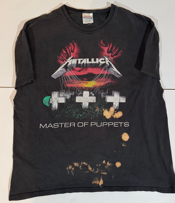 Vintage 90s Metallica Master Of Puppets Tee Shirt Men