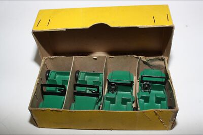 Dinky 25y Universal jeep x 4 in Trade Box | eBay UK