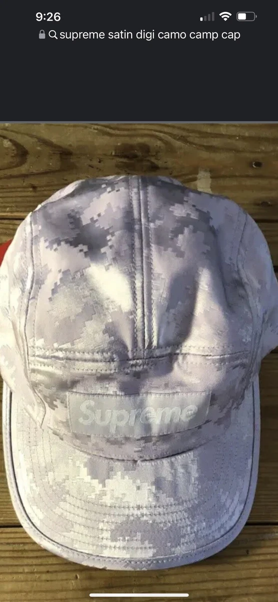 Supreme satin digi camo cap sale