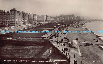 R183995 Vogelperspektive von Hove und Brighton. A.W.W. 1913