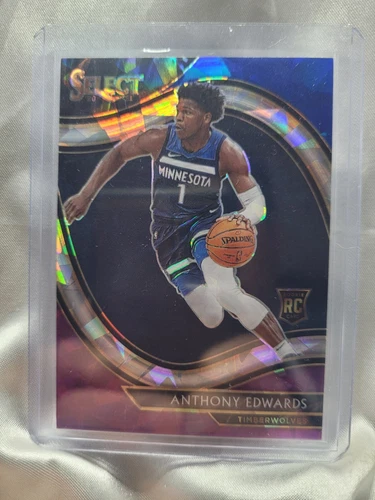 2020 Panini Select Anthony Edwards Blue White Purple Ice Prizm 300