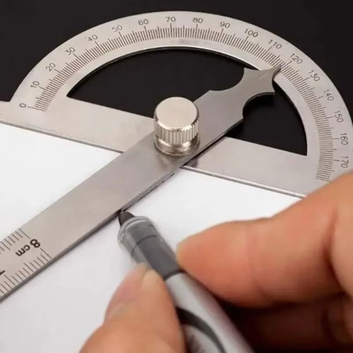 Angle Ruler 180 Degree Protractor Adjustable Protractor Drafting Supplies - Picture 10 of 15
