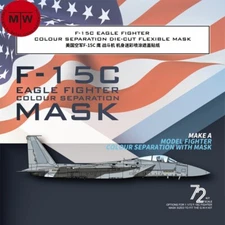 Galaxy 1/72 F-15C Eagle Fighter Color Separation Mask for G.W.H L7205 Model Kit