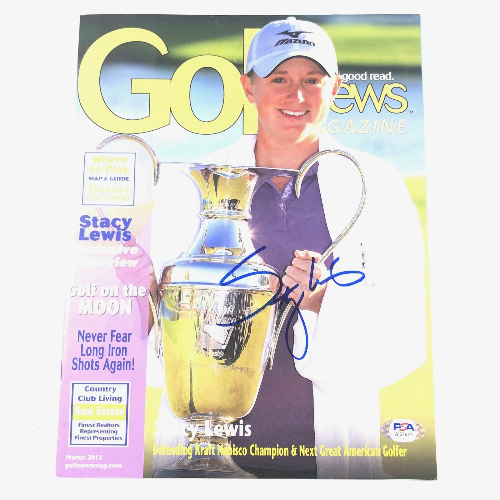 Stacy Sales for sale Lewis signed Golf Directly managed store DNA PSA Magazine Autographed