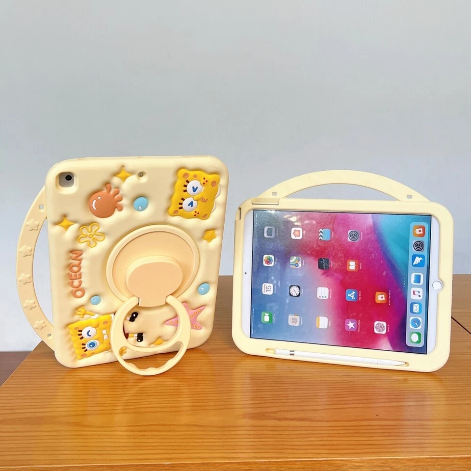 Kid Shockproof Handle Case Cover For iPad 10th 9 8 7 Air 1 2 3 4 11 Pro 11 2024 - Image 2 of 4