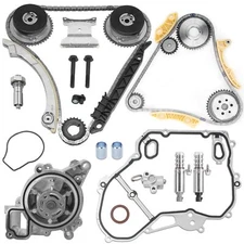 For GM Ecotec 2.2L 2.4L Timing Chain Kit VCT Selenoid Actuator With Water Pump