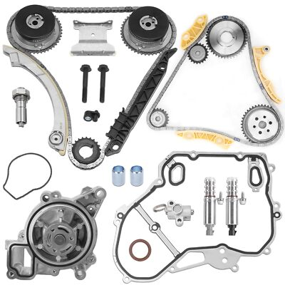#ad For GM Ecotec 2.2L 2.4L Timing Chain Kit VCT Selenoid Actuator With Water Pump $159.99