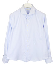 SUITSUPPLY Traveller Slim Fit Formal Shirt Men's UK 43 Pinstriped