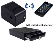 Mobile Kasse für Biergarten Restaurant Bar Bondrucker Bestellterminal Kassenlade