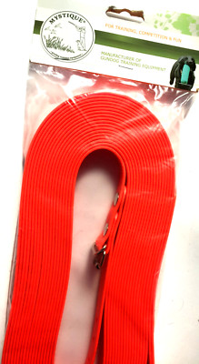 Mystique Biothane Schweissriemen Schleppleinen gut sichtbar 12m x 19mm MYS535