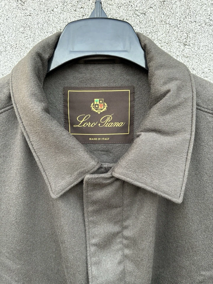 $4995 Loro Piana Storm System Cashmere Voyager Jacket Coat Green Sz 2XL - Image 3 of 4