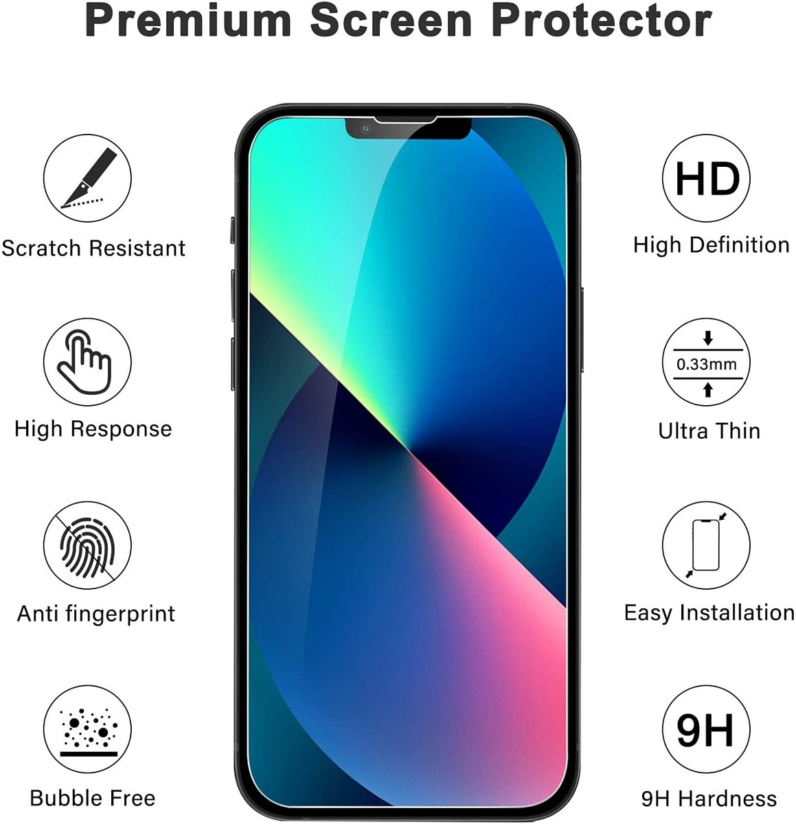 MW - Protection D'écran En Verre Trempé Easy Glass Pour IPhone 13 Iphone 13 Pro MW - Protection D'écran En Verre Trempé Easy Glass Pour IPhone 13 Iphone 13 Pro