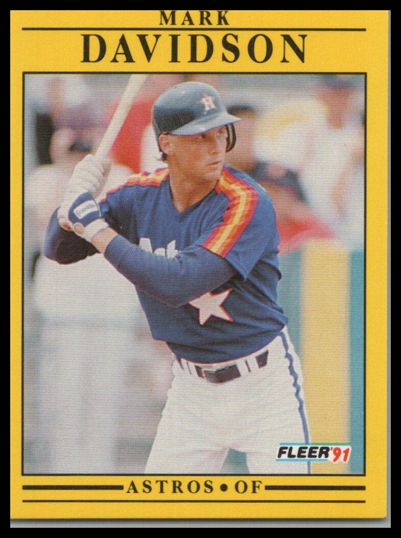 1991 Fleer #504a Mark Davidson Base