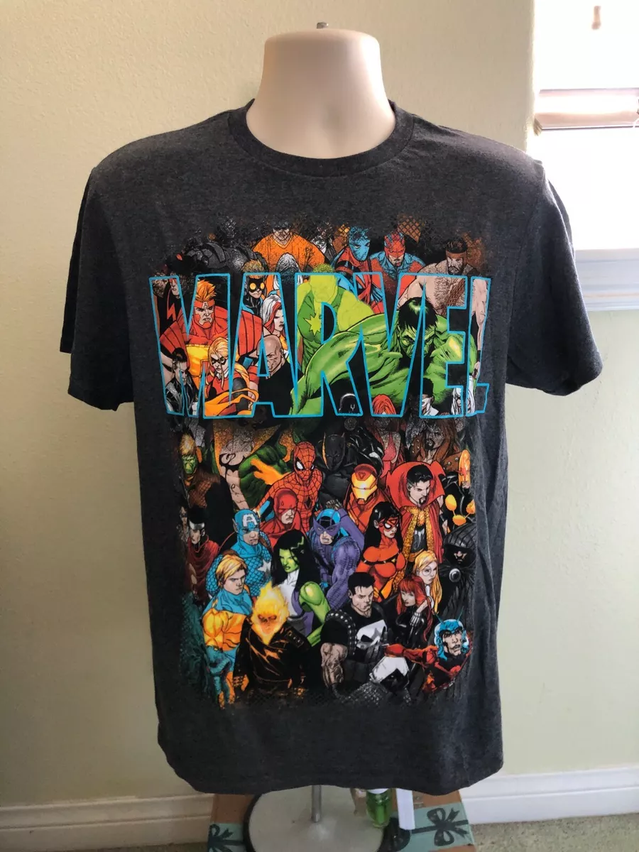 NWT Marvel Men s Marvel Men s Team Ups Group Shot Superheroes T