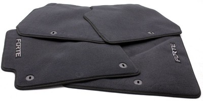 OEM Kia Forte 4-Piece Floor Mat Set Rectangle Hook Anchors A7F14-AC000