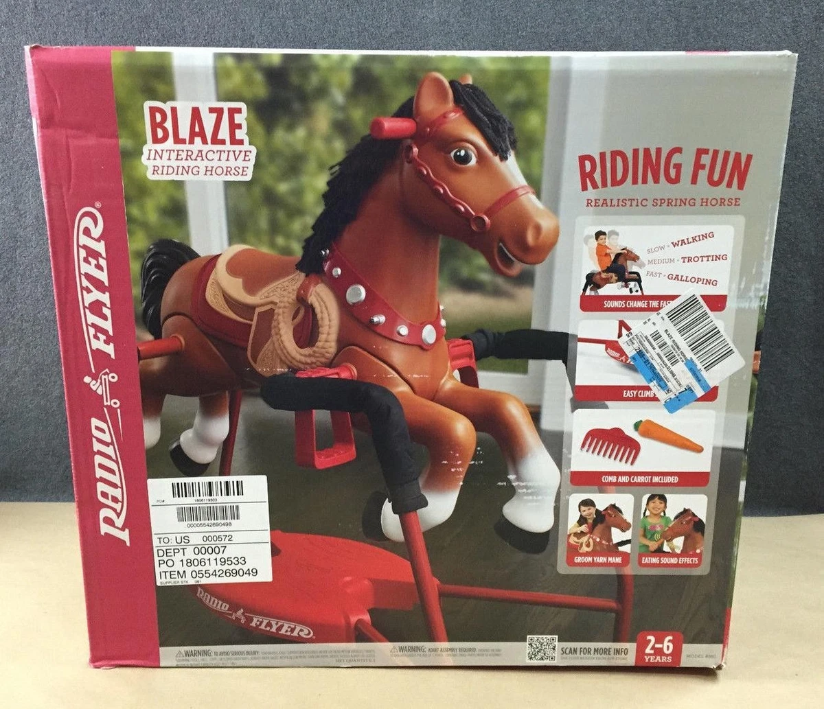 Radio flyer duke interactive riding horse hotsell