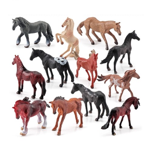New Mini Simulated Static Cake Topper Toy Horse Model Figures - Picture 18 of 18