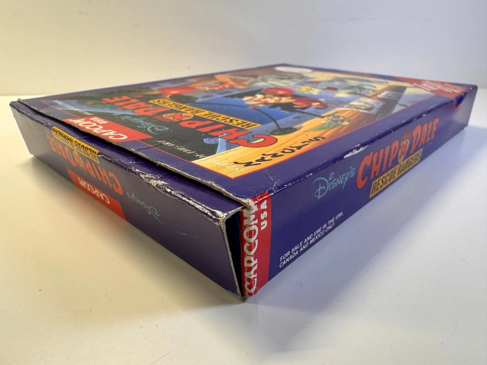Disney's Chip 'N Dale Rescue Rangers (Nintendo NES, 1990) COMPLETE CIB Authentic - Image 4 of 4