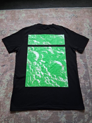 T-shirt Off-White Moon Tab maglietta nera vestibilità oversize taglia extra large XL NUOVA CON ETICHETTE - Foto 2 di 13