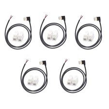 5PCS USB Pigtail 2 Wire Cable,22AWG 1M/3.3FT USB 2.0 Male 90 Degree Plug 2Pin...