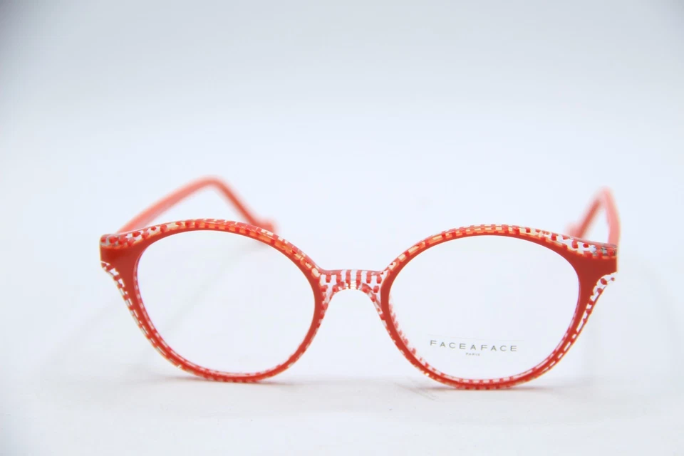 NUEVAS GAFAS FACE A FACE BULLE 1 COL. 6401 NARANJA ROJO MONTURAS AUTÉNTICAS 48-17 Foto 2 de 4