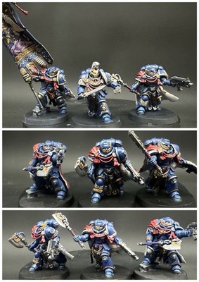 Warhammer 40k Pro Painted Victrix Honour Guard X3 Space Marines sofort lieferbar