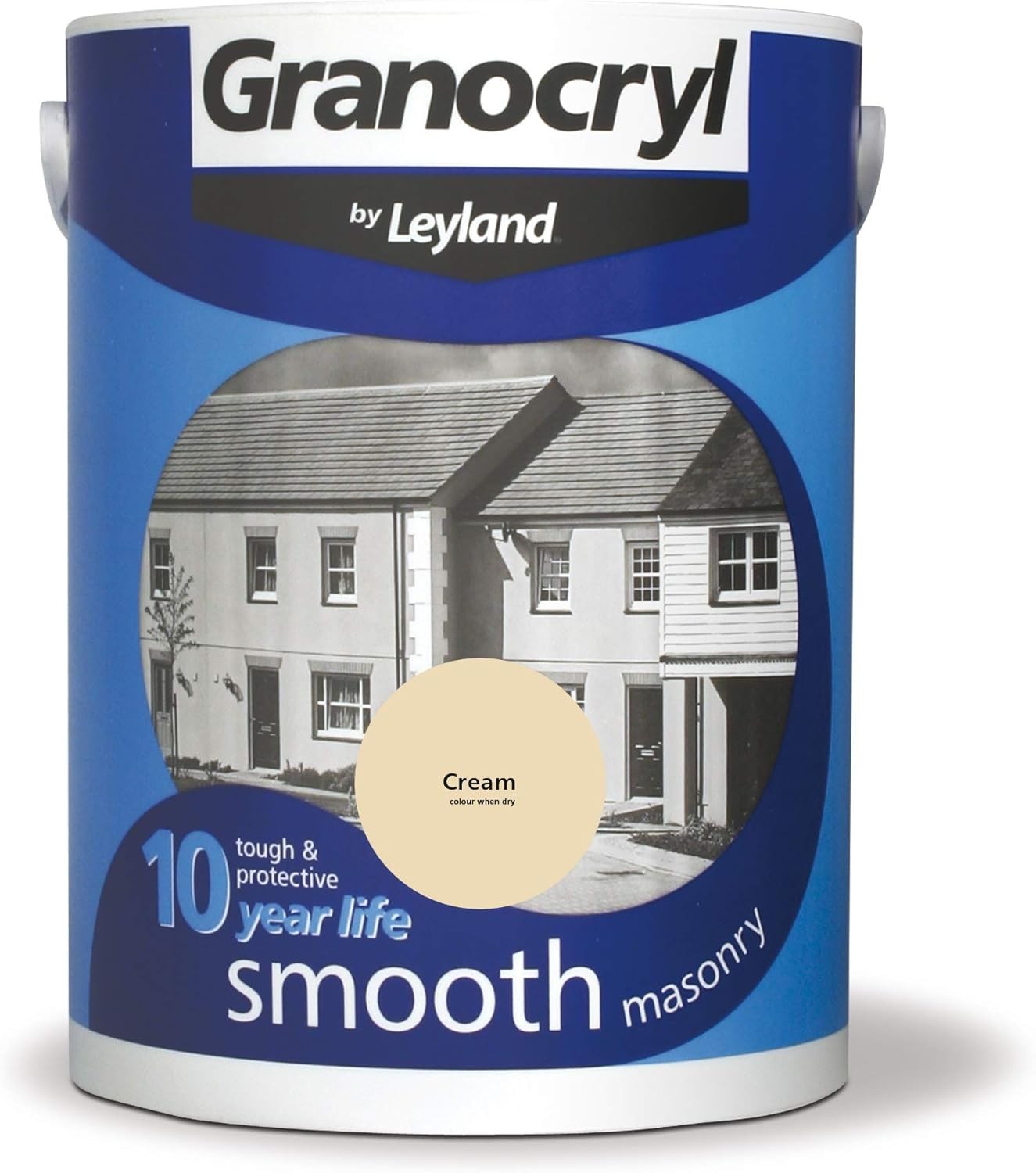 Leyland Granocryl Smooth Masonry, Cream, 5L