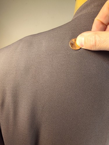 VINTAGE International Male Men's Large Blazer Polyester Grey 90s Dr.No 007 - Picture 8 of 12