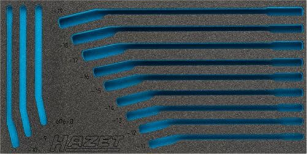 Hazet 163-385L Alloggiamento In Schiuma Espansa Morbida Bicomponente, Multicolor