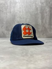 Vintage 80s/90s Chamberlain Embroidered Patch Trucker Snapback Hat OSFA