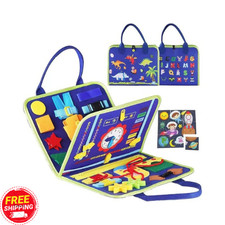 Montessori Busy Board for Toddlers Activity Book Fine Motor Skills Learning Toy