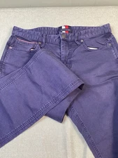 Tommy Hilfiger Pants Men’s 32x30 Blue Bleecker Chino Stretch Slim Fit Preppy