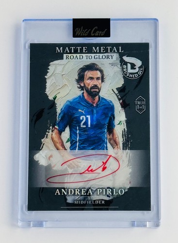 2026 World Cup Andrea Pirlo Brushed Oil Auto True 1/1 Italy AC Milan One-of-One