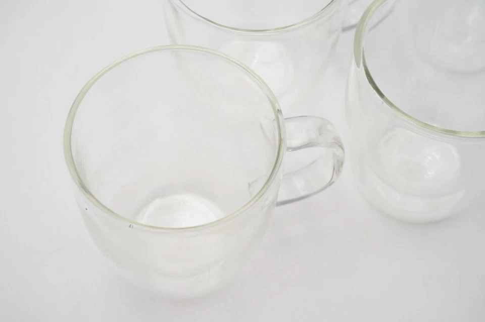 Juego de 4 tazas de vidrio de pared doble Bodum Pavina de 10 OZ Foto 3 de 4