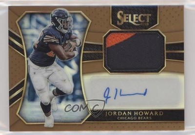 2016 Panini Select Rookie Materials Copper Prizm 36/49 Jordan Howard Auto 07qr