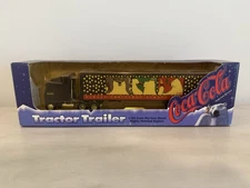 ERTL Coca-Cola 1:64 Tractor Trailer Truck Christmas Polar Bear Die Cast 1996