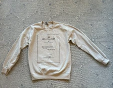 Great Gatsby Title Page Crewneck Sweatshirt - Brown - Small