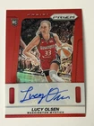 Lucy Olsen 2025 Panini WNBA Prizm #TB-LO Red Throwback RC Auto /99