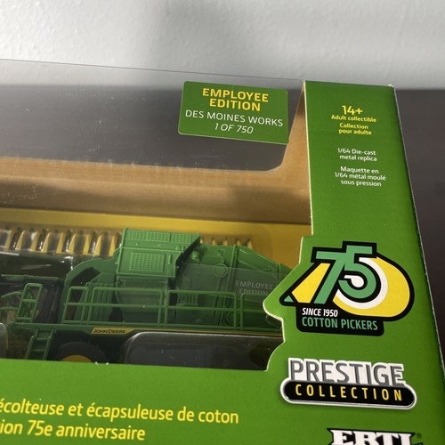 ERTL 1:64 John Deere CP770 CS770 Cotton Picker Stripper Employee Edition 1/750 - Picture 9 of 17