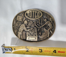 Vintage 1982 TOTCO LIMITED EDITION Solid Brass Belt Buckle