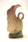 Vintage Authentic Hull Pottery Swan Vase USA 118-6 1/2