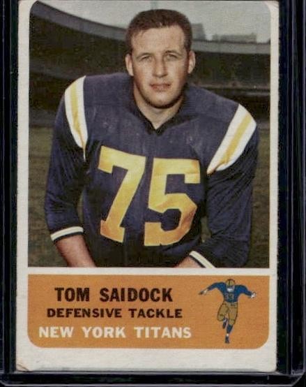 Tom Saidock #66 (Football Cards 1962 Fleer) — is it worth grading?