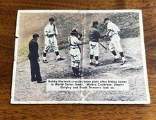 1936 R312 PASTEL BASEBALL Hartnett / Cochrane / Demaree / Quigley HOF