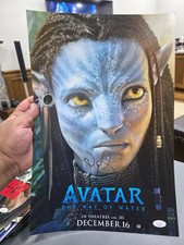 Zoe Saldana Signed 12x18 Photo avatar coa jsa