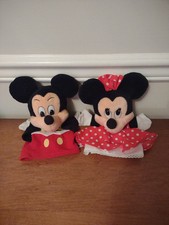 Vintage Mattel 1993 DISNEY Mickey And Minnie Mouse Hand Puppets Pretend Play 9
