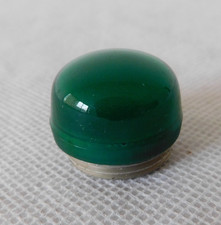 Ex RAF Aircraft Cockpit Green Glass Lamp Lens Indicator Cover D4C