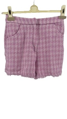 Primark Damen rosa karierte Strickshorts Größe UK 8