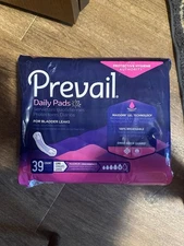 Prevail Incontinence Bladder Maximum Absorbency Control Pads, Long, 39 Count